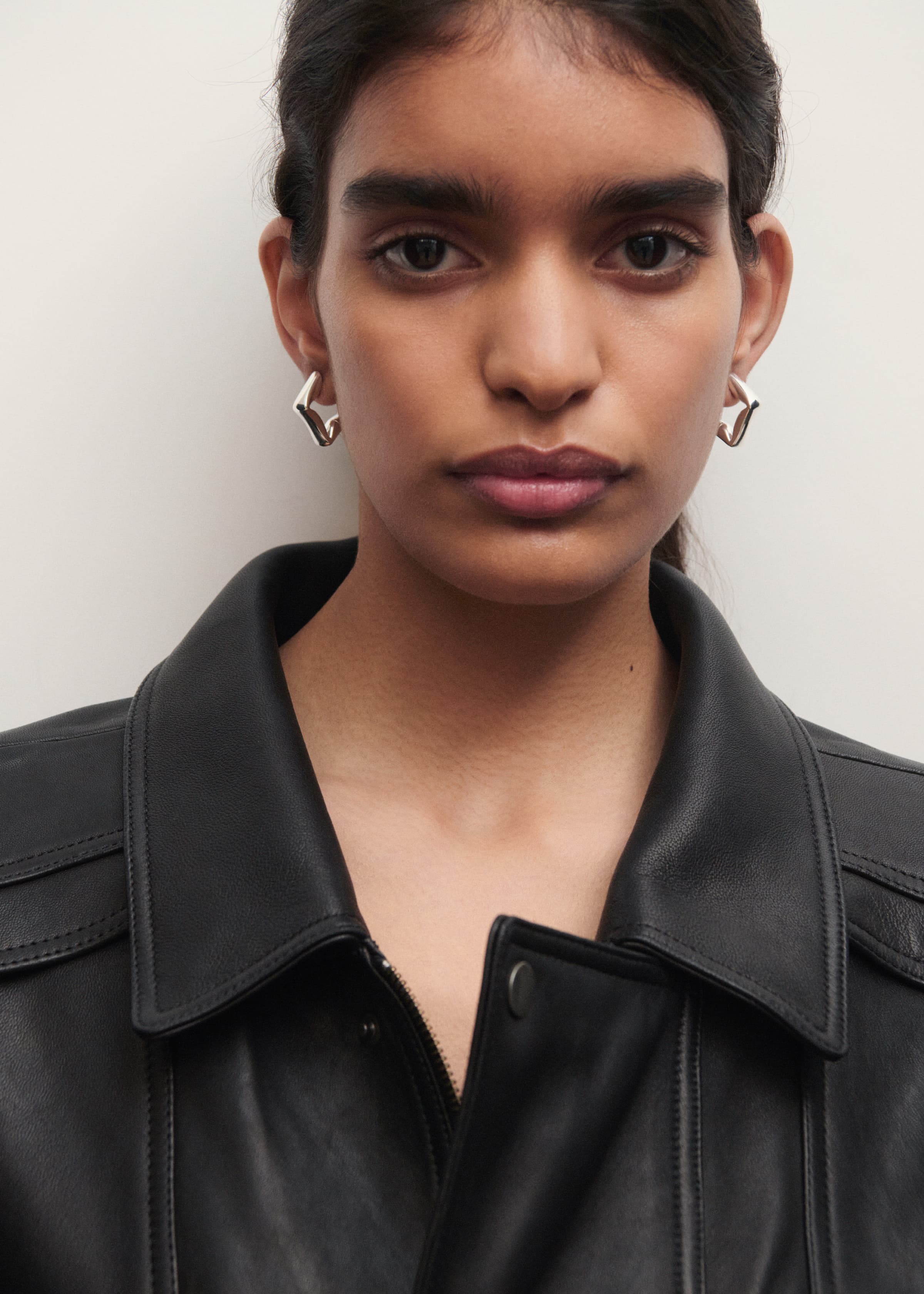 Straw earrings large