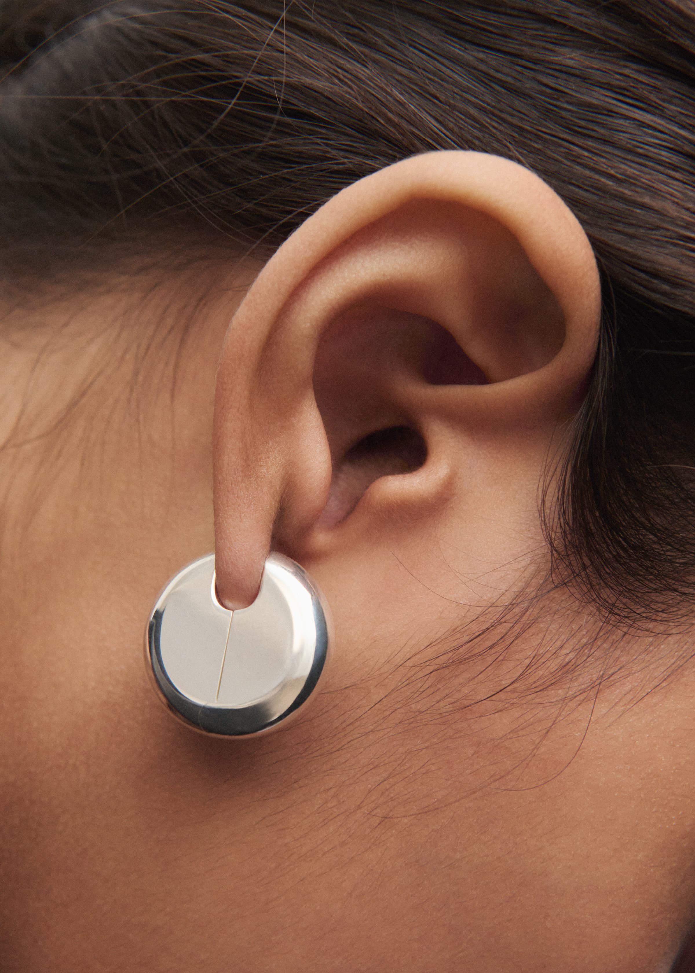 Disc earrings large