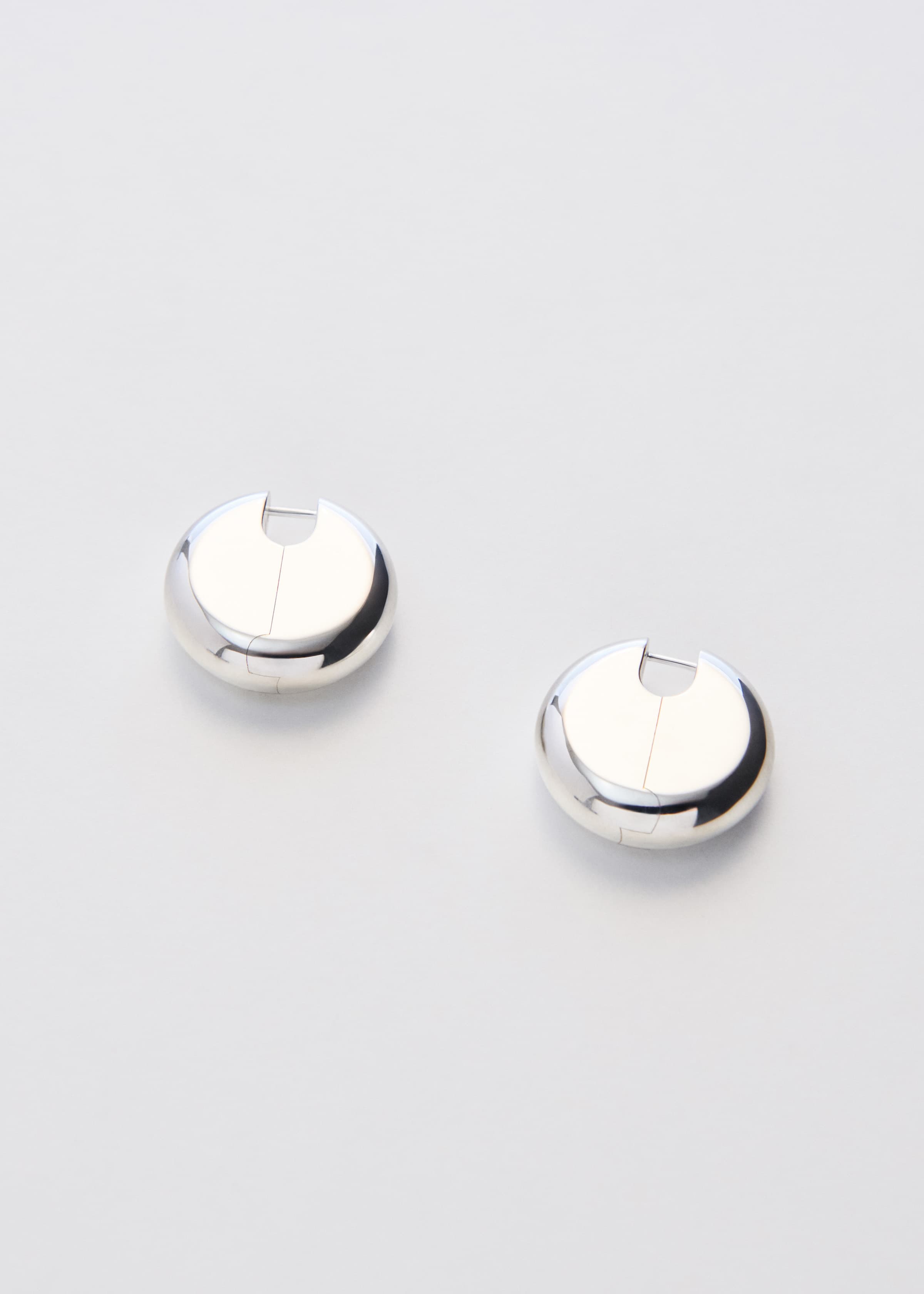 Disc earrings large