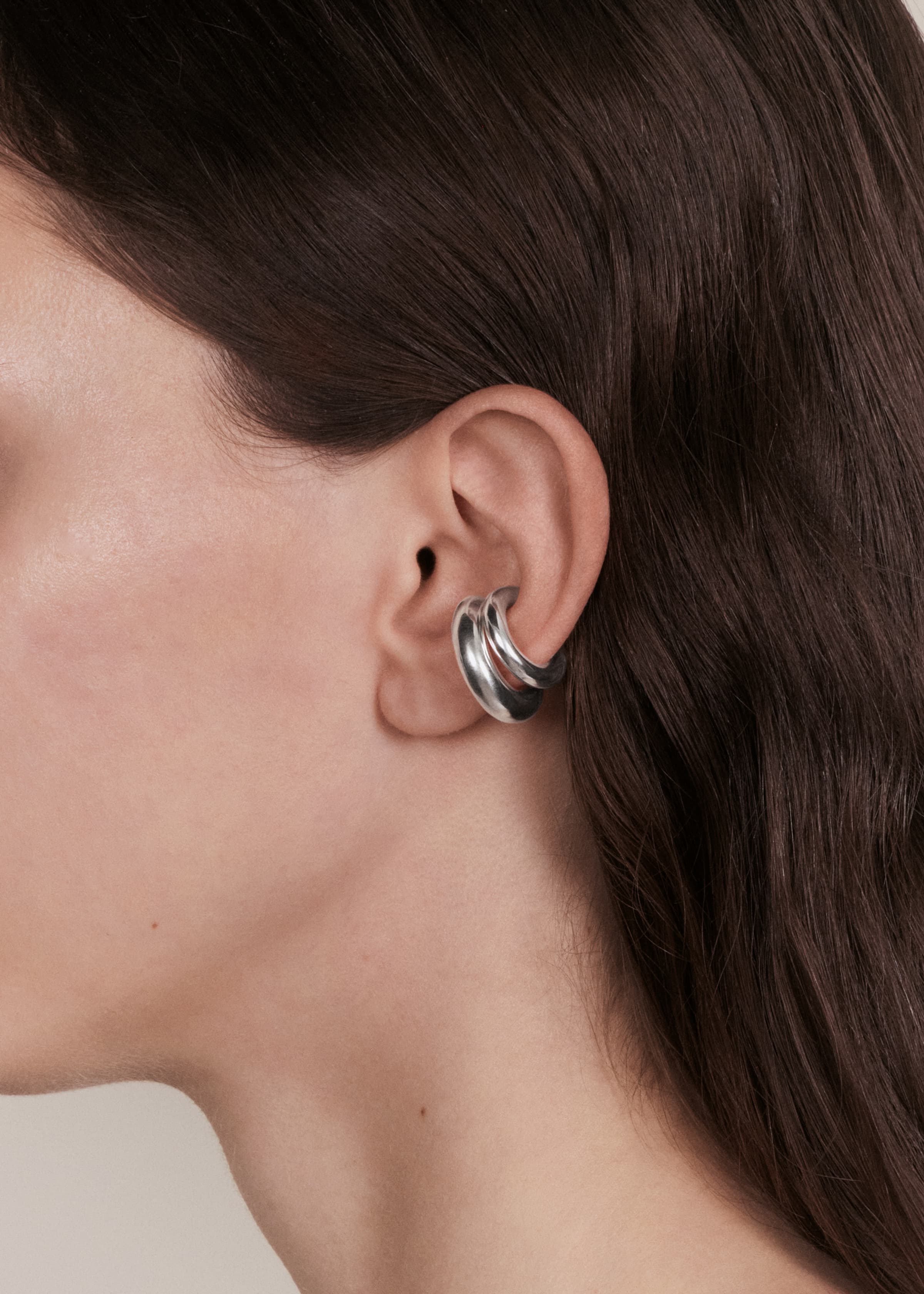 Round ear cuff thick