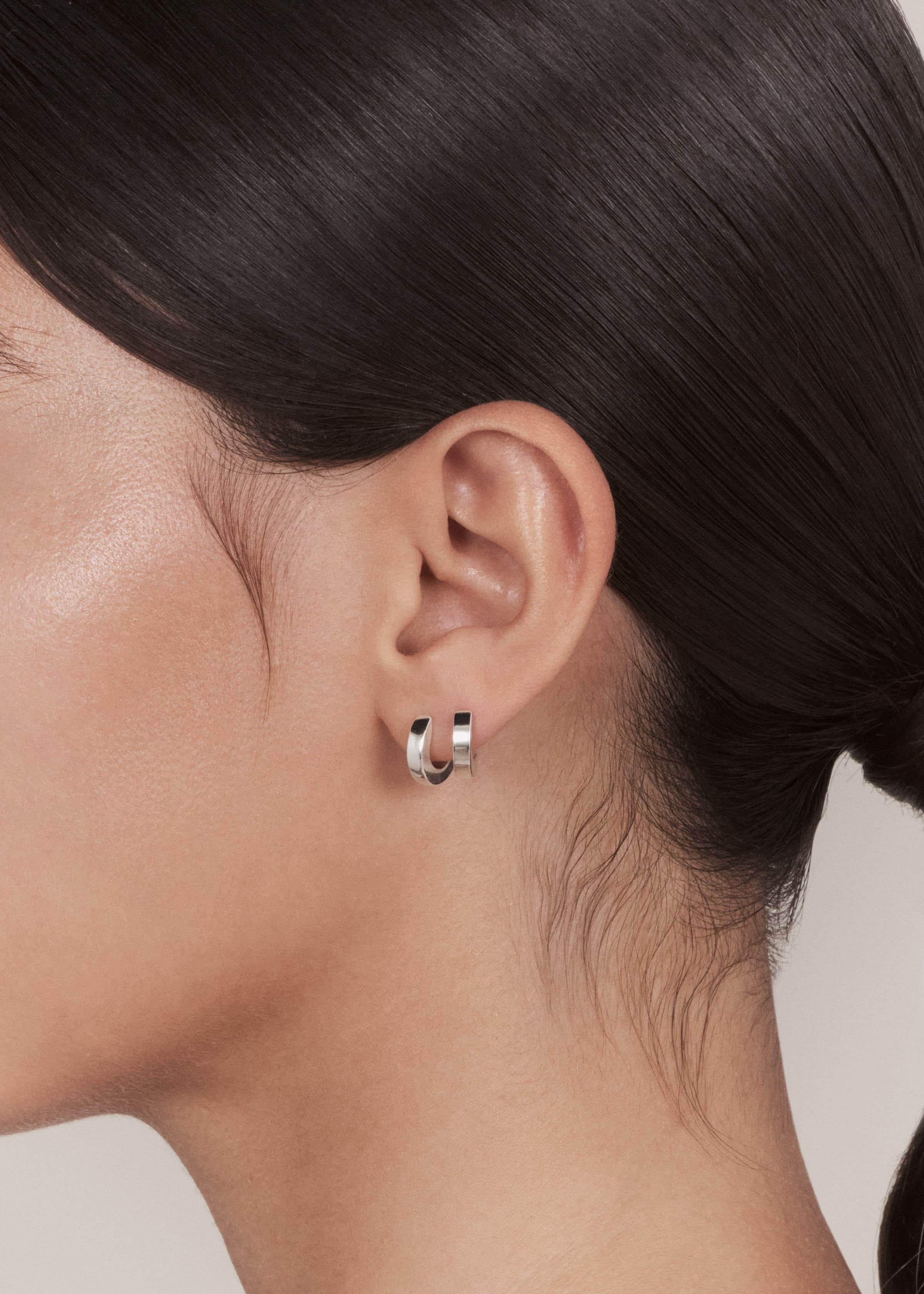 Square earrings extra small