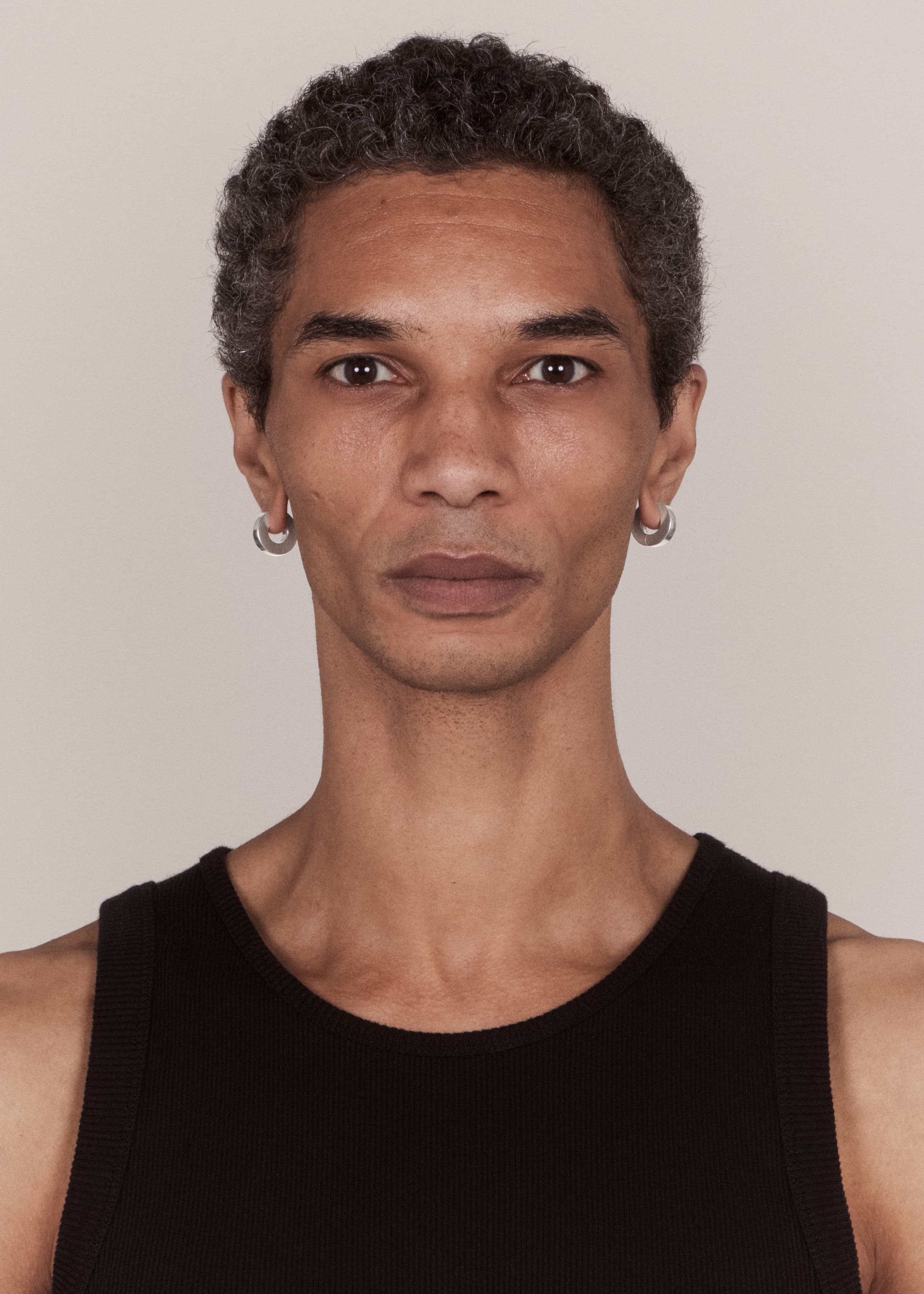 Square earrings medium