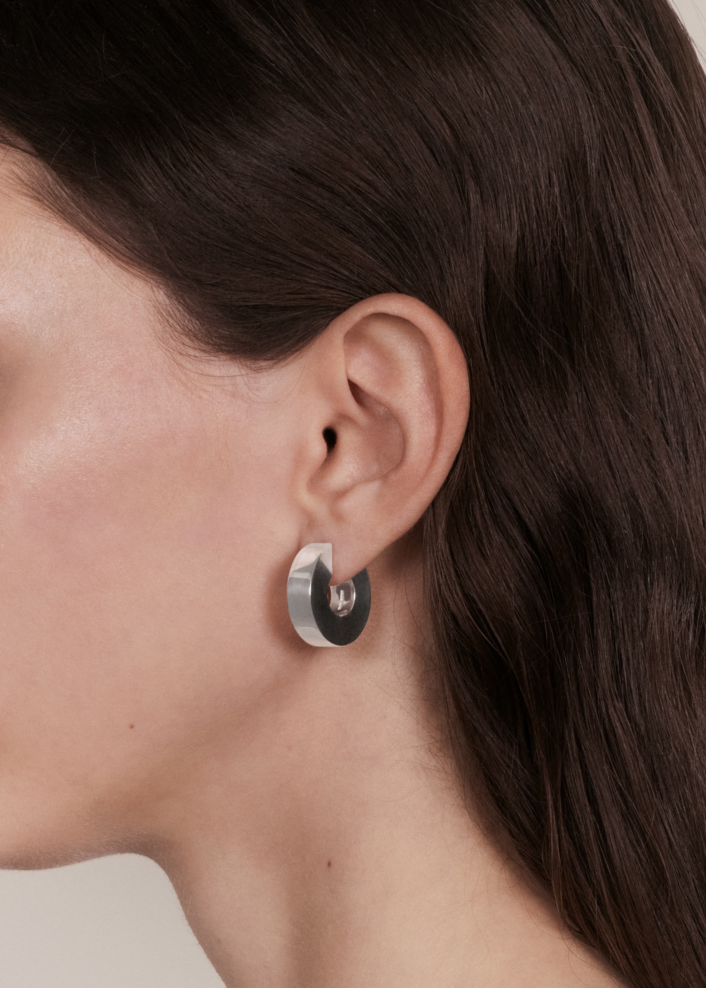 Square earrings large