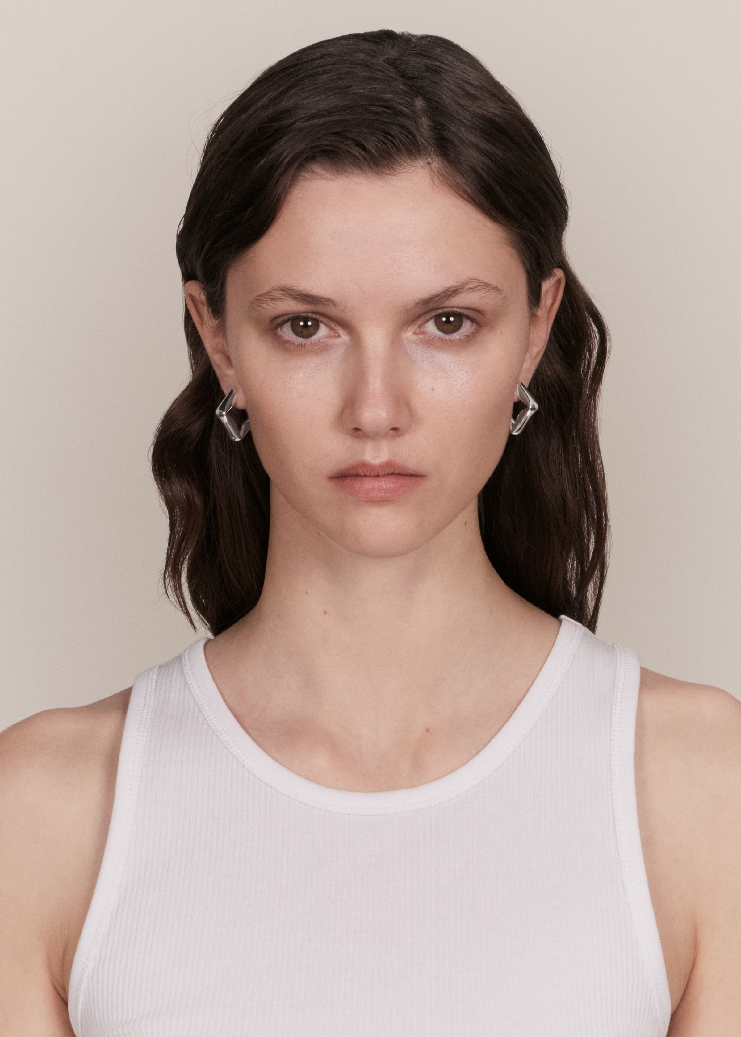 Straw earrings large gold